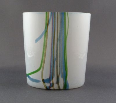 Boda "Rainbow" vase Bertil Vallien
Signed Boda B. Vallien
Keywords: sold;vase;scandi
