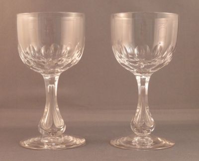 Air stem cut sherry glass
Polished pontil mark. Lead crystal
Keywords: cut;sold;barware;british