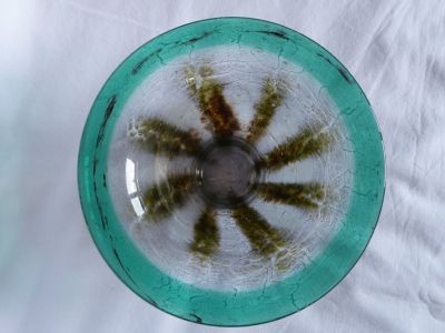 WMF Ikora bowl E6
Uranium rim, silver chloride stripes
Keywords: uranium;sold;table;german