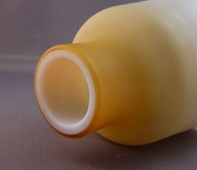 Yellow shaded vases
Fire polished rims
Keywords: blown;british;vase;sold